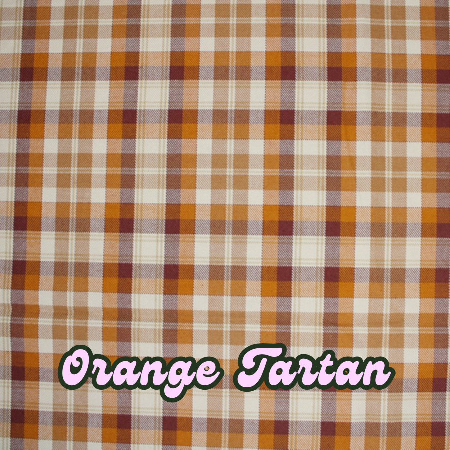 Orange Tartan Bandana