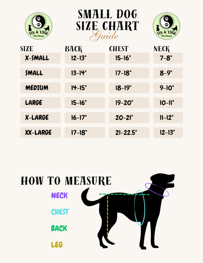 Small Dog Two Leg Water Resistant Dog Fleece