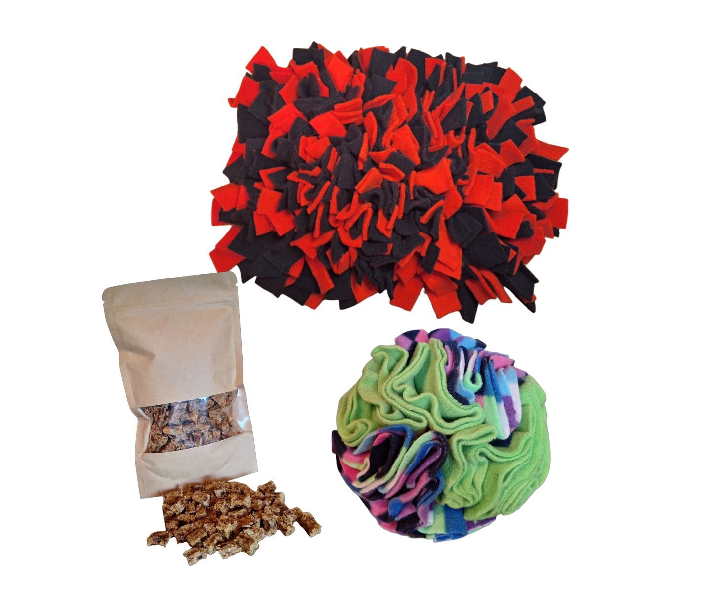 Small Snuffle Mat & Ball Treat Bundle