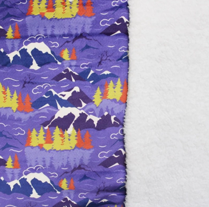 Sherpa Fleece Lined Pet Blanket