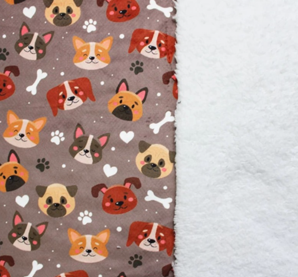 Sherpa Fleece Lined Pet Blanket